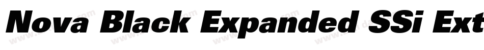 Nova Black Expanded SSi Extra Bold Expanded Italic字体转换